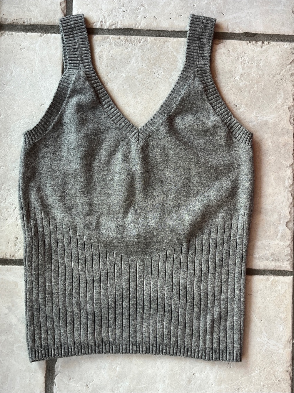 Vintage Sweater tank with silk and cashmere